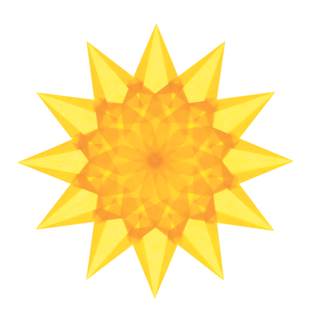 Prachtige Raamsterren vouwen - rood, goudgeel, oranje