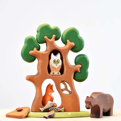 Bumbu Toys Bumbu Bos set met Beer, Vos en Uil Bumbu Toys Bumbu Bos set met Beer, Vos en Uil