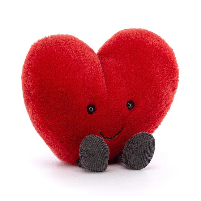 Jellycat vrolijk rood hart