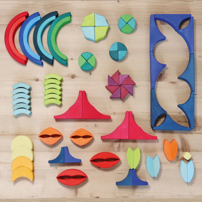 Grimms Bouwset bogen in vierkanten