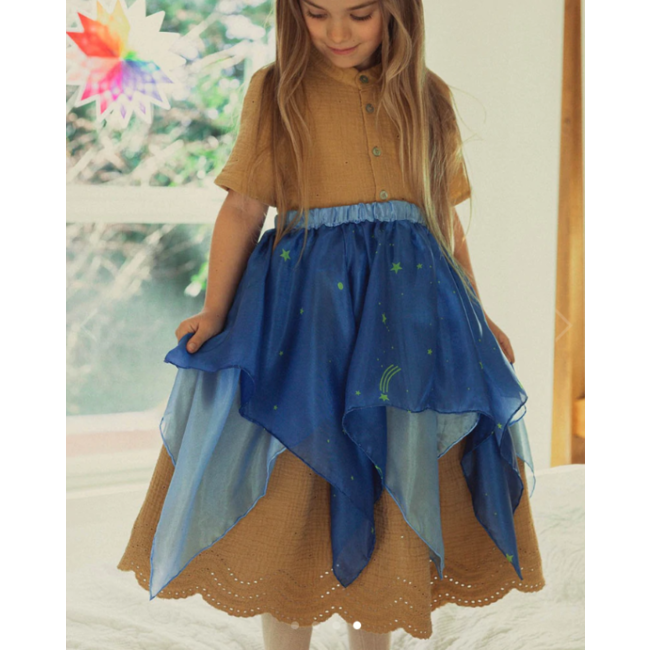 Sarah's Silks Feeën Rokje - Sterren Blauw