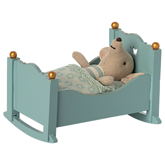 Maileg Wieg voor baby muis, blauw