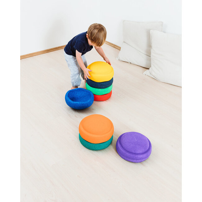 Stapelstein Rainbow  Groot (8 stuks)