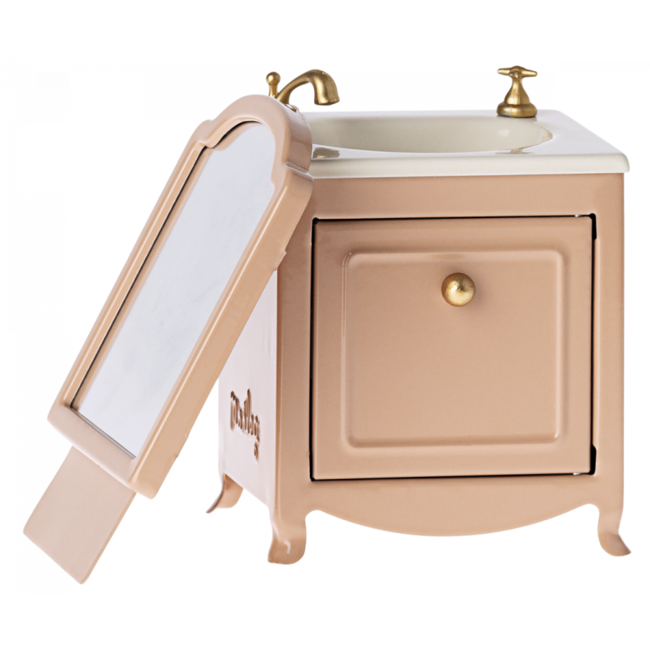 Maileg Wastafel met spiegel - Roze