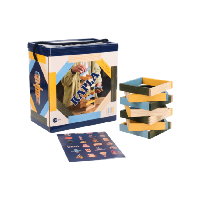 Kapla Barrel 120 Lichtblauw, Geel en Groen