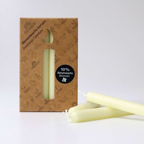 Grimms Grimms Bijenwas kaarsen (100%) Crème Grimms Grimms Bijenwas kaarsen (100%) Crème