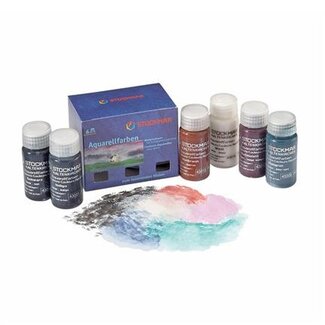 Stockmar Stockmar Aquarelverf set 6 kleuren 20 ml  - aanvullende kleuren