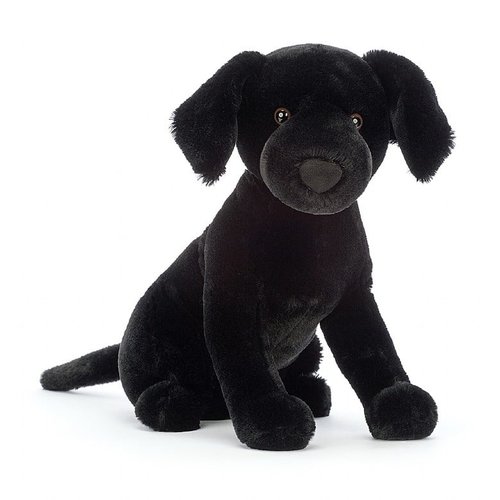 Jellycat Knuffels Jellycat Pippa Black Labrador - zwarte labrador Jellycat Knuffels Jellycat Pippa Black Labrador - zwarte labrador