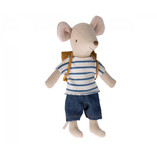 Maileg Maileg driewieler muis met tas, grote broer Maileg Maileg driewieler muis met tas, grote broer