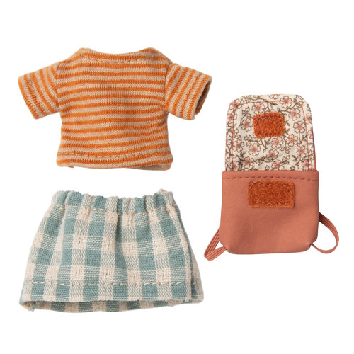 Maileg Maileg Kleding en tas voor grote zus - roze Maileg Maileg Kleding en tas voor grote zus - roze