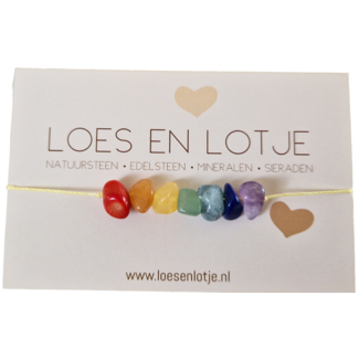 Hout & Plezier Regenboog armbandje DIY