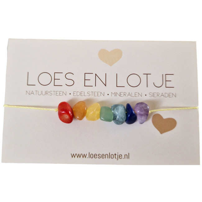 Regenboog armbandje DIY