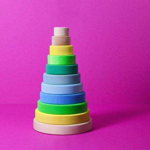 Grimms Grimms Stapeltoren Neon Groen Grimms Grimms Stapeltoren Neon Groen