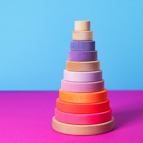 Grimms Grimms Stapeltoren Neon Roze Grimms Grimms Stapeltoren Neon Roze