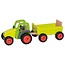 Goki Goki Tractor met aanhanger - Groen