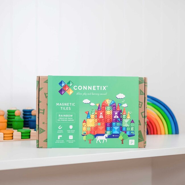 Connetix - Magnetische tegels - Rainbow Creative Pack 102 stuks