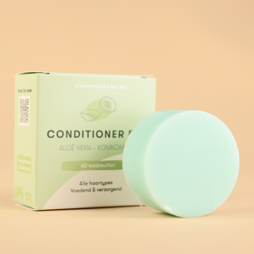 Shampoobars Conditioner Bar Aloë Vera – Komkommer Shampoobars Conditioner Bar Aloë Vera – Komkommer