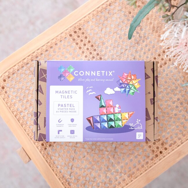 Connetix - Pastel Starter Pack 64 stuks