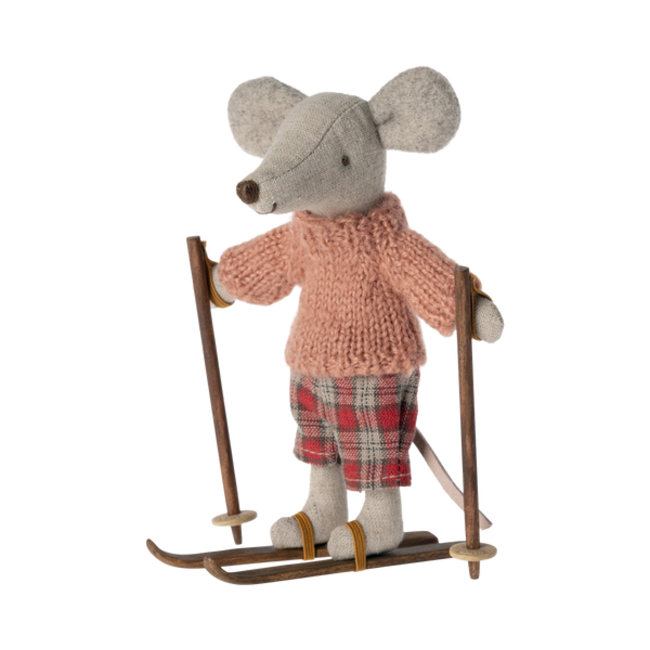 Maileg Ski en Skistokken voor Grote Zus en Broer