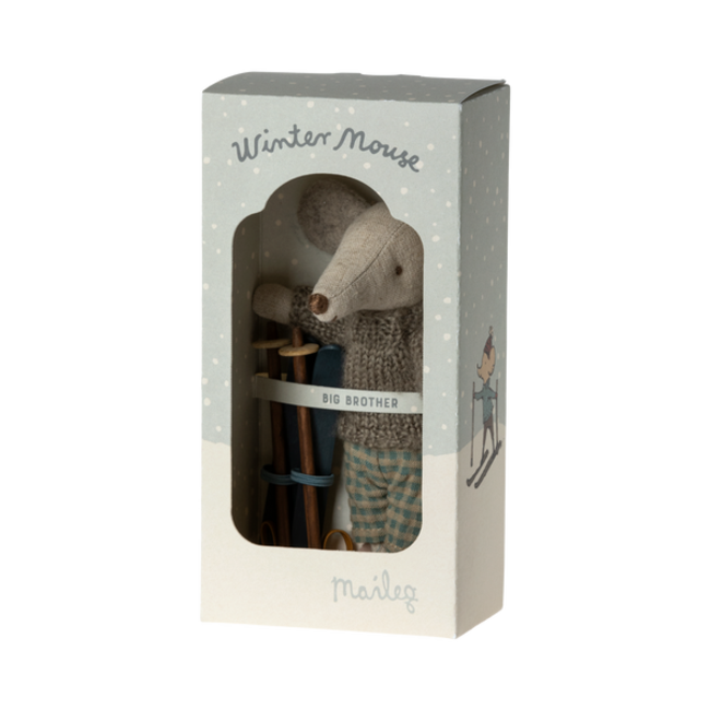 Maileg Winter Muis met Ski set - Grote Broer
