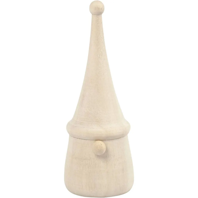 Tomte houten kerstkabouter