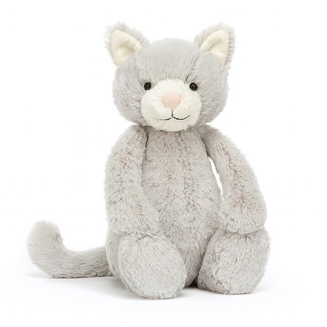 Jellycat Bashful Grey Kitty - Grijs Kitten