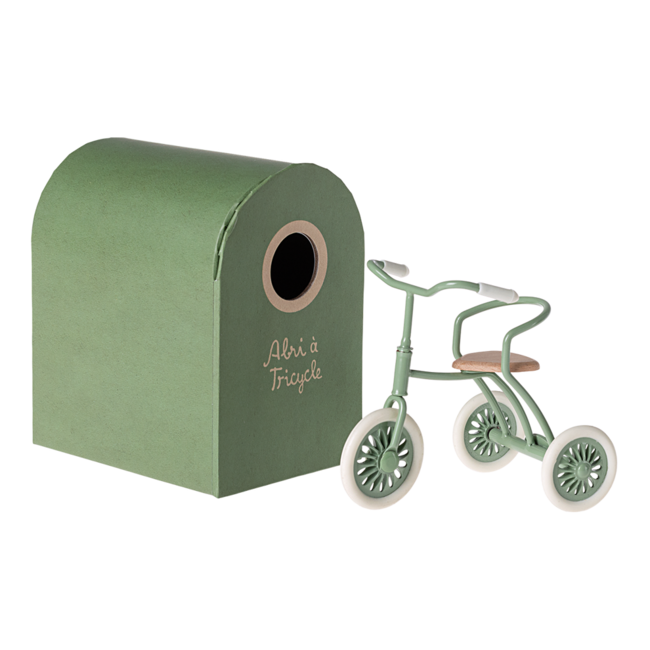 Maileg Abri à tricycle, driewieler - Groen