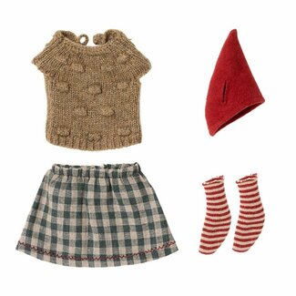Maileg Maileg Kerstkleding Medium Muis - meisje