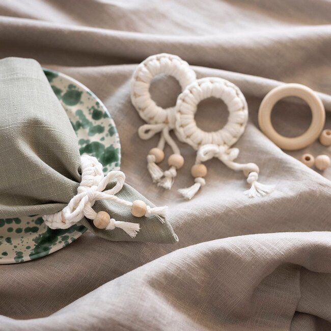 Houten Ringen 35 mm - 8 stuks