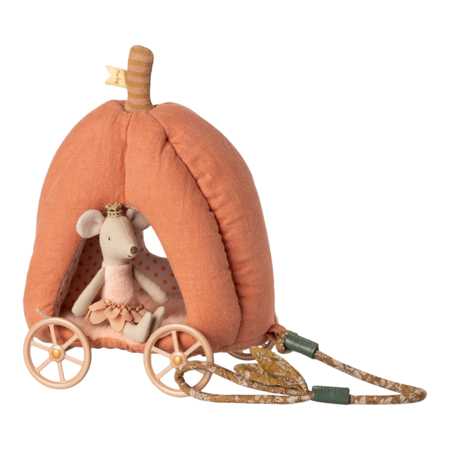 Maileg Pumpkin Carriage, Pompoen Koets, Muis