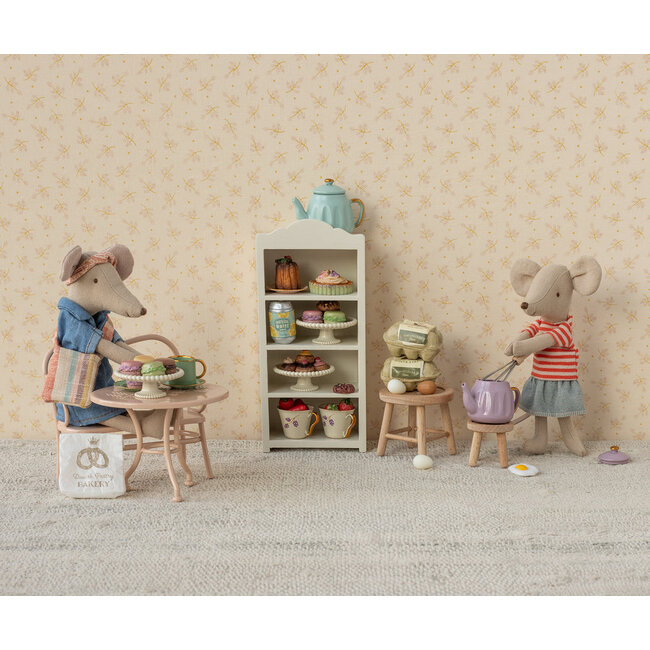 Maileg jurk, tas en haarband Denim - moeder muis