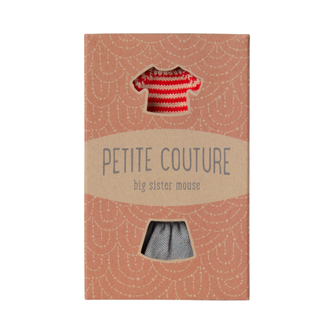 Maileg gebreide trui en rokje - grote zus muis