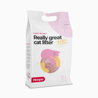 Hoopo Tofu Fine babypoeder Kattenbakvulling