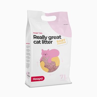 Hoopo Tofu babypoeder Kattenbakvulling