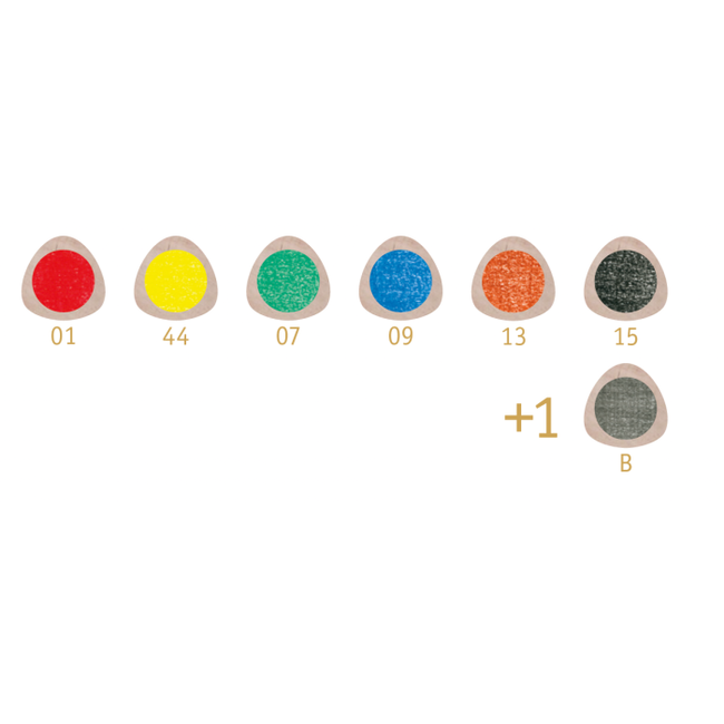 Stockmar kleurpotloden driekant 6+1