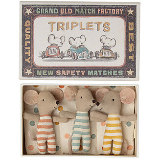 Maileg Maileg drieling baby muisjes in doosje