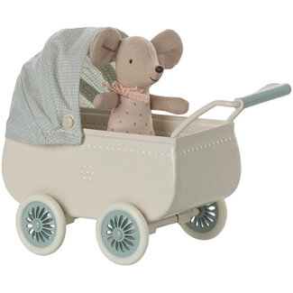 Maileg Maileg Kinderwagen met baby muis
