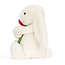 Jellycat Cream Bunny with Rose