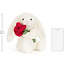 Jellycat Cream Bunny with Rose