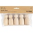 Houten poppetjes, 5 stuks