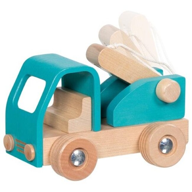 Goki Houten Bouwwagen - Takelwagen