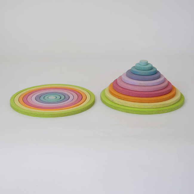 Grimms Set van 20 Cirkels en Ringen pastel
