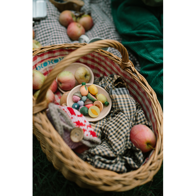 Grapat set Fruits - Houten fruit