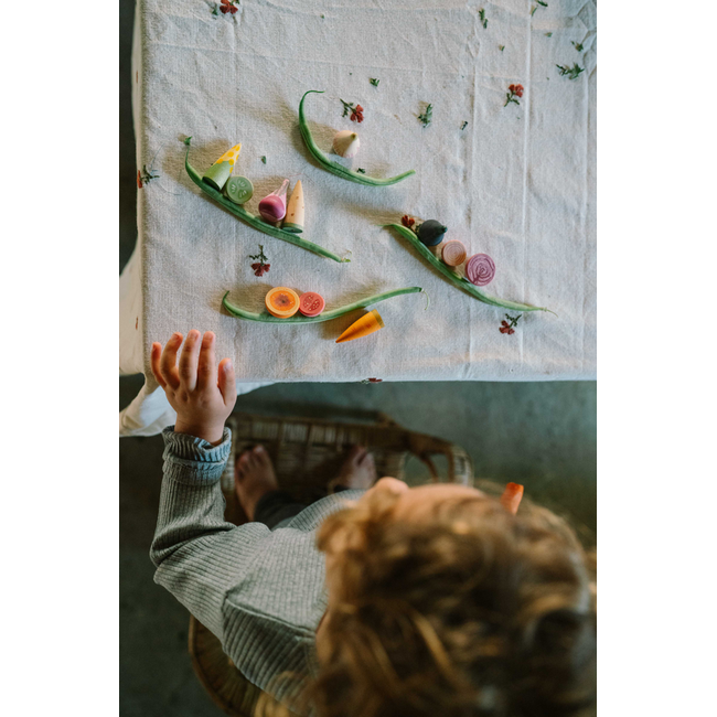 Grapat set Veggies - houten groente