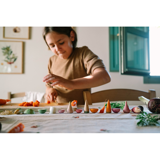 Grapat set Veggies - houten groente