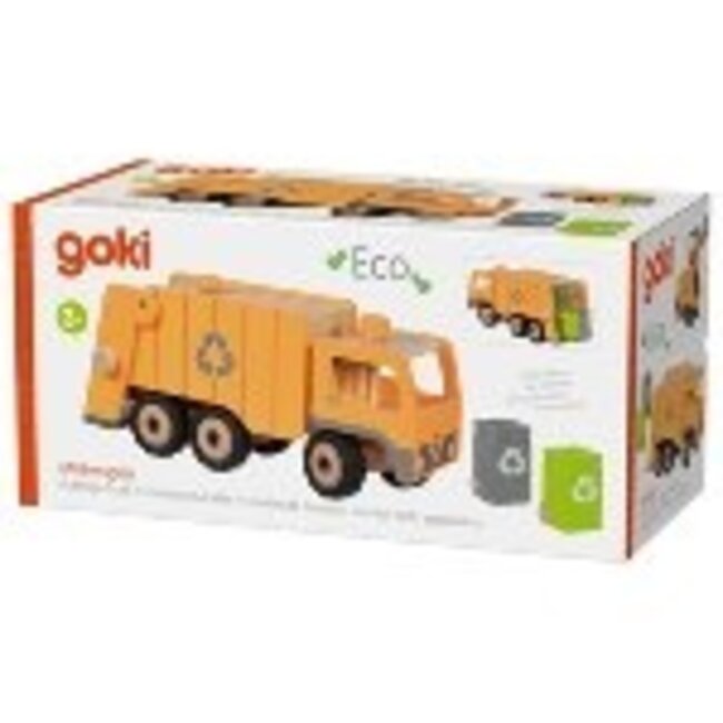 Goki Houten Vuilniswagen Eco