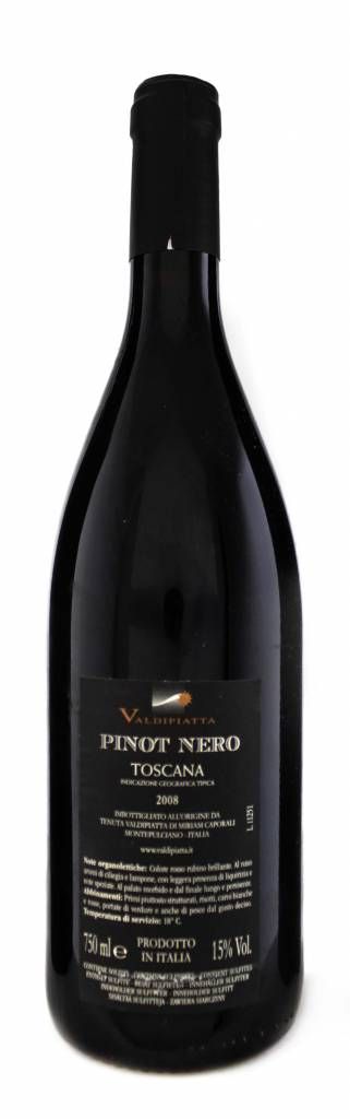 Valdipiatta Pinot Nero IGT "Super Tuscan" 2008
