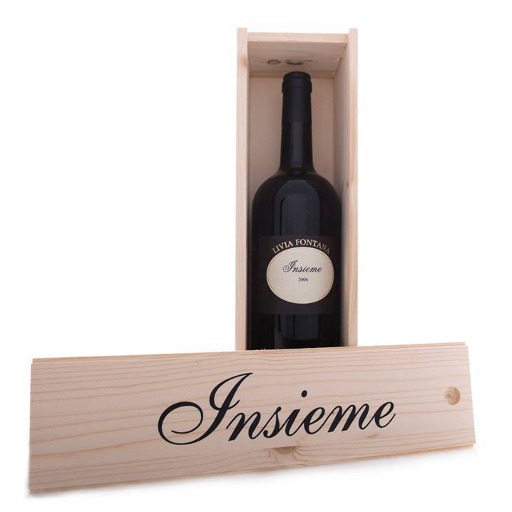 Livia Fontana Insieme 2006 DOC Langhe Rosso Magnum 1,5 Ltr. in houten geschenkkist