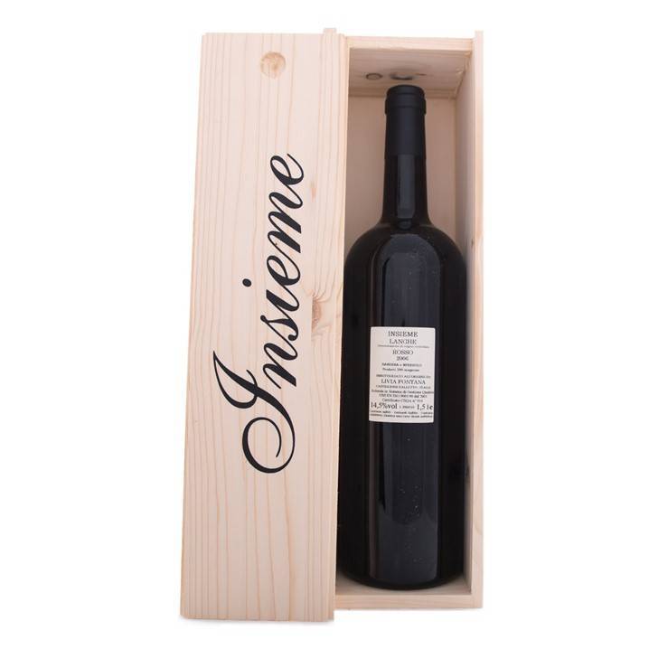 Livia Fontana Insieme 2006 DOC Langhe Rosso Magnum 1,5 Ltr. in houten geschenkkist