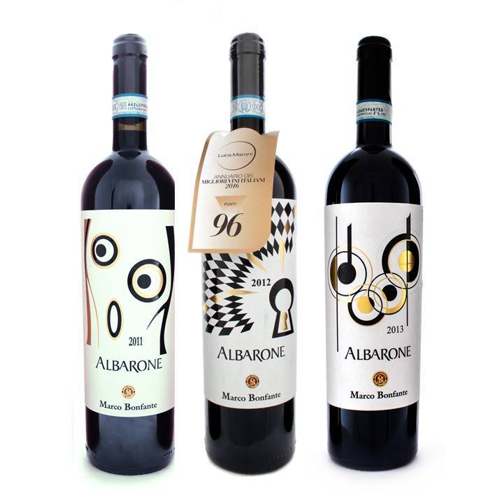 Marco Bonfante Albarone 3-flessen pakket met 3 verschillende jaargangen